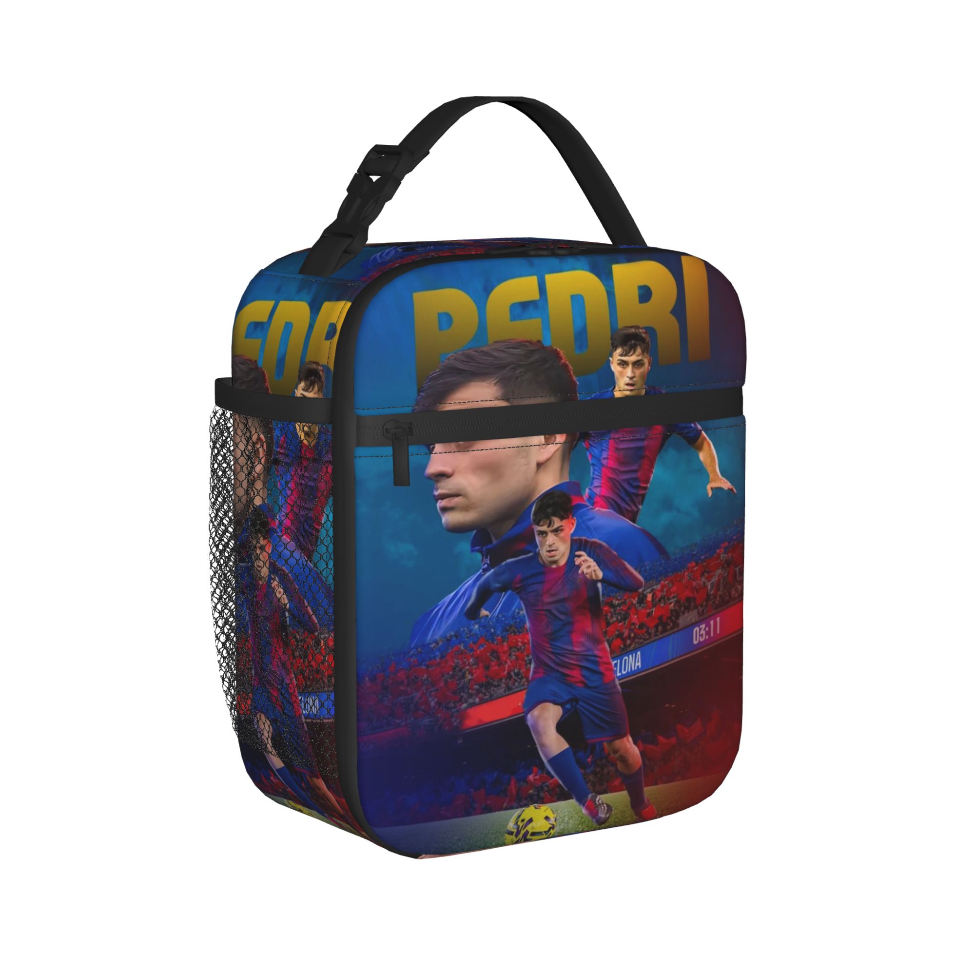 Pedri Spain Insulated Lunch Bag Football Soccer Number 8 Lunch Container Thermal Bag Tote Lunch Box Beach Outdoor Men Women