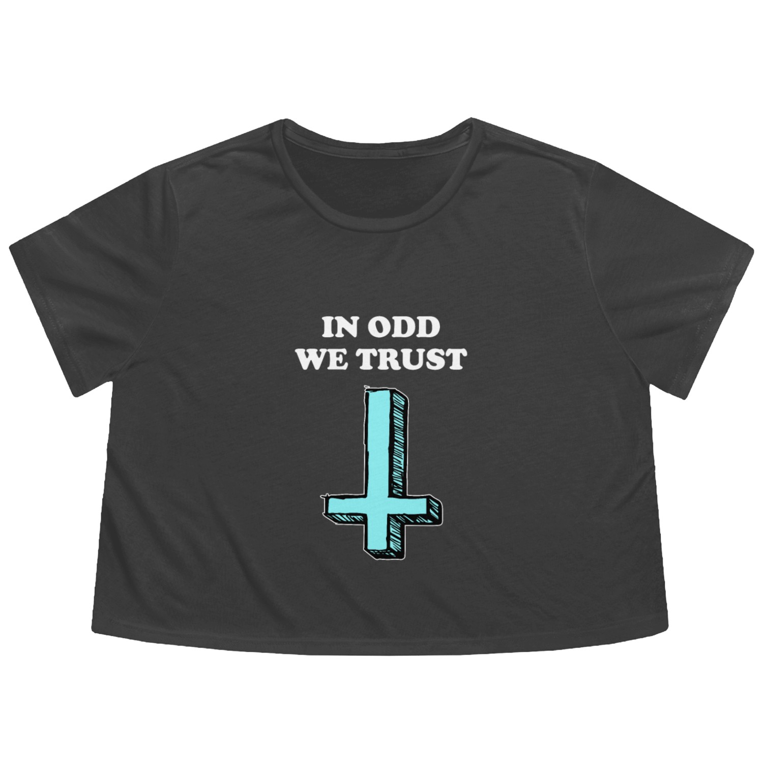 In Odd We Trust Flowy Cropped Tees