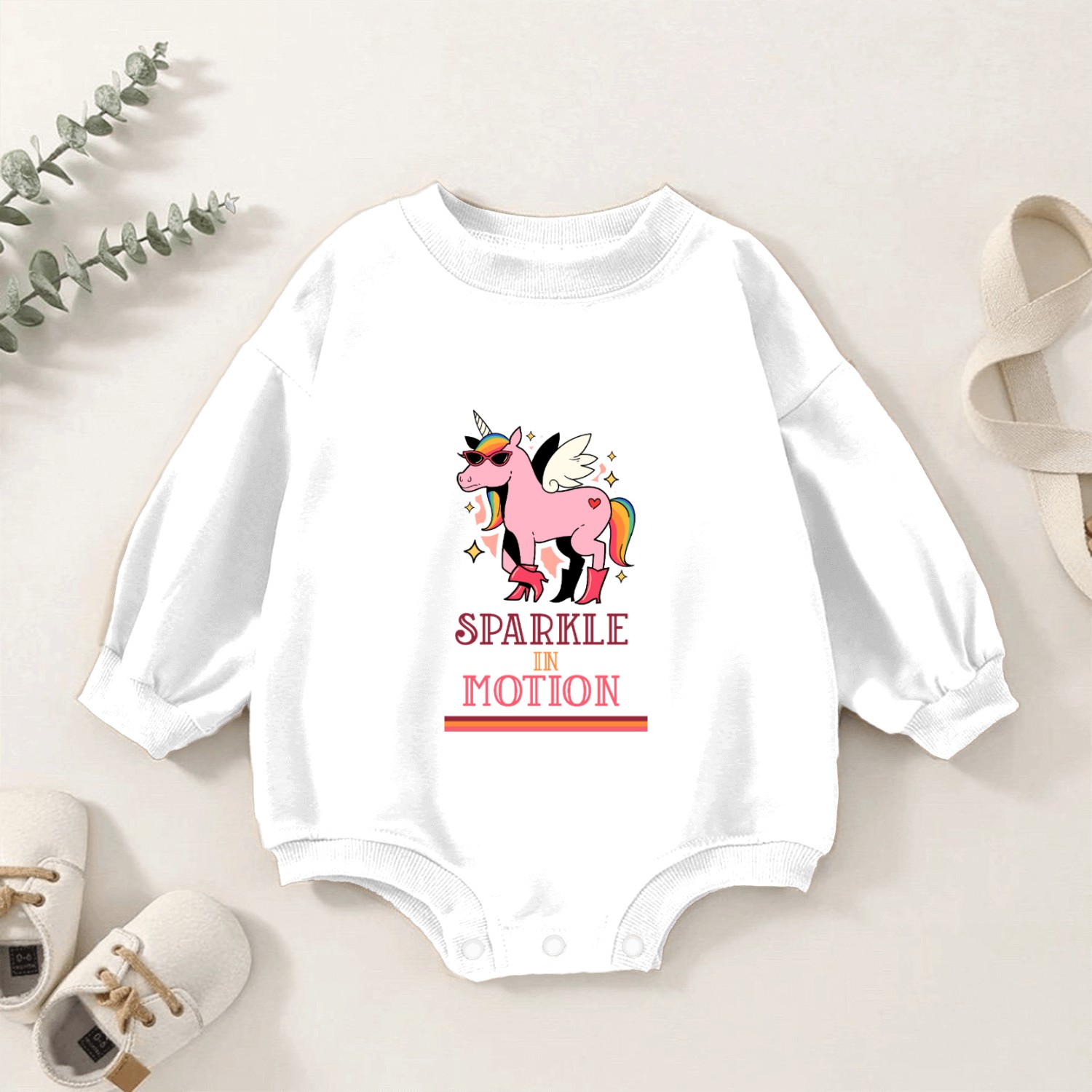 Sparkle_in_Motion Baby Romper Sweatshirts