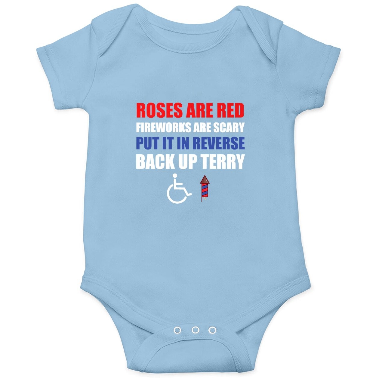 Put It In Reverse Back Up Terry Funny 4th Of July Fireworks Premium Baby Bodysuit