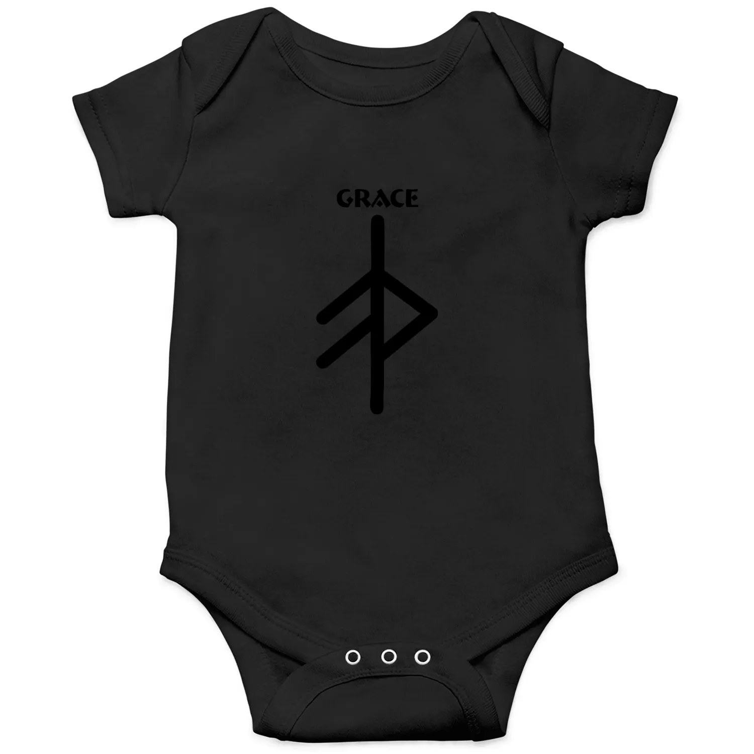 Viking rune Symbol grace, mercy text GRACE Onesies