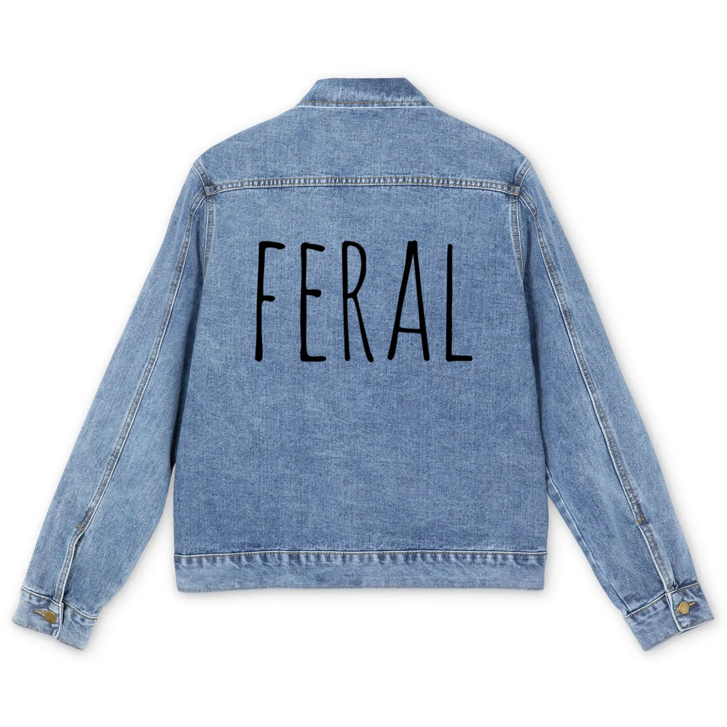 Feral - inny Handwriting Men's Denim Jackets