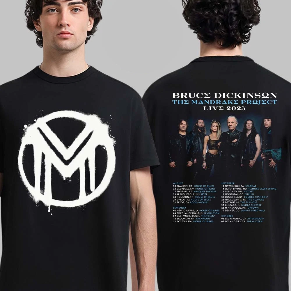 Bruce Dickinson The Mandrake Project Live 2025 North American Tour T-Shirt