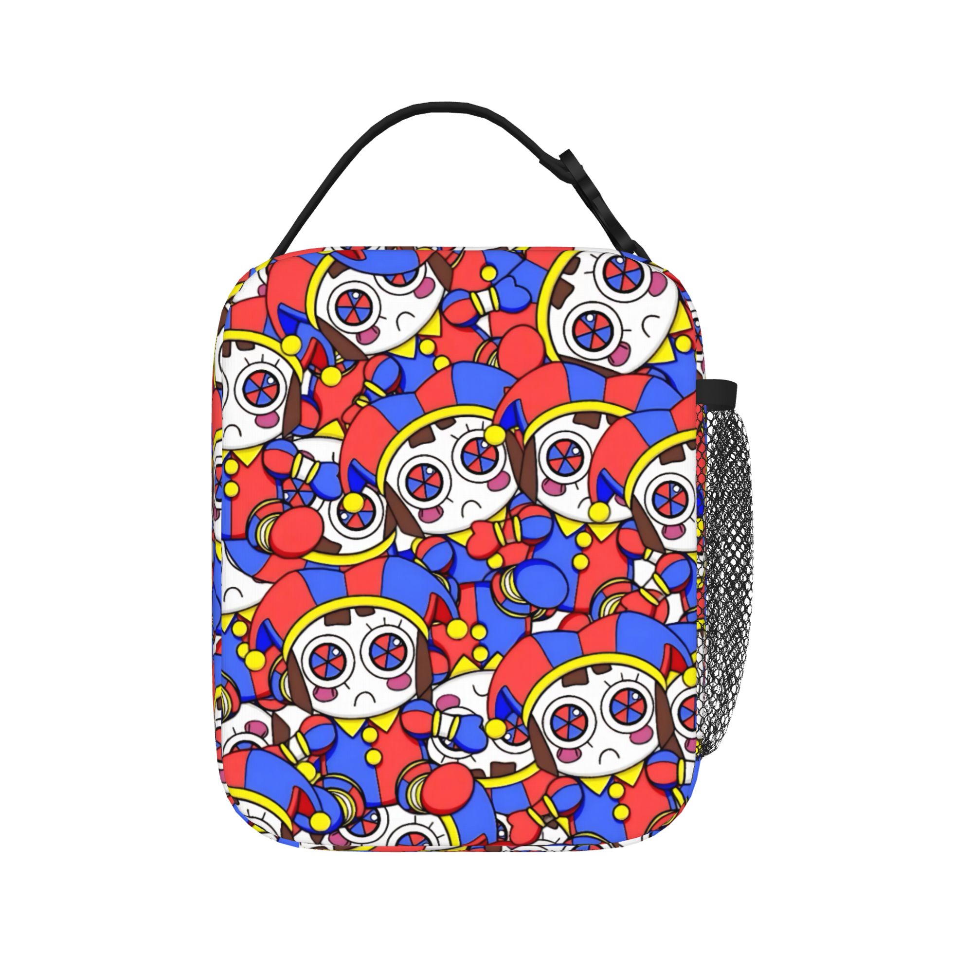 Pomni Cartoon Digitals Circus Thermal Insulated Lunch Bags for School Portable Food Container Bags Thermal Cooler Lunch Box