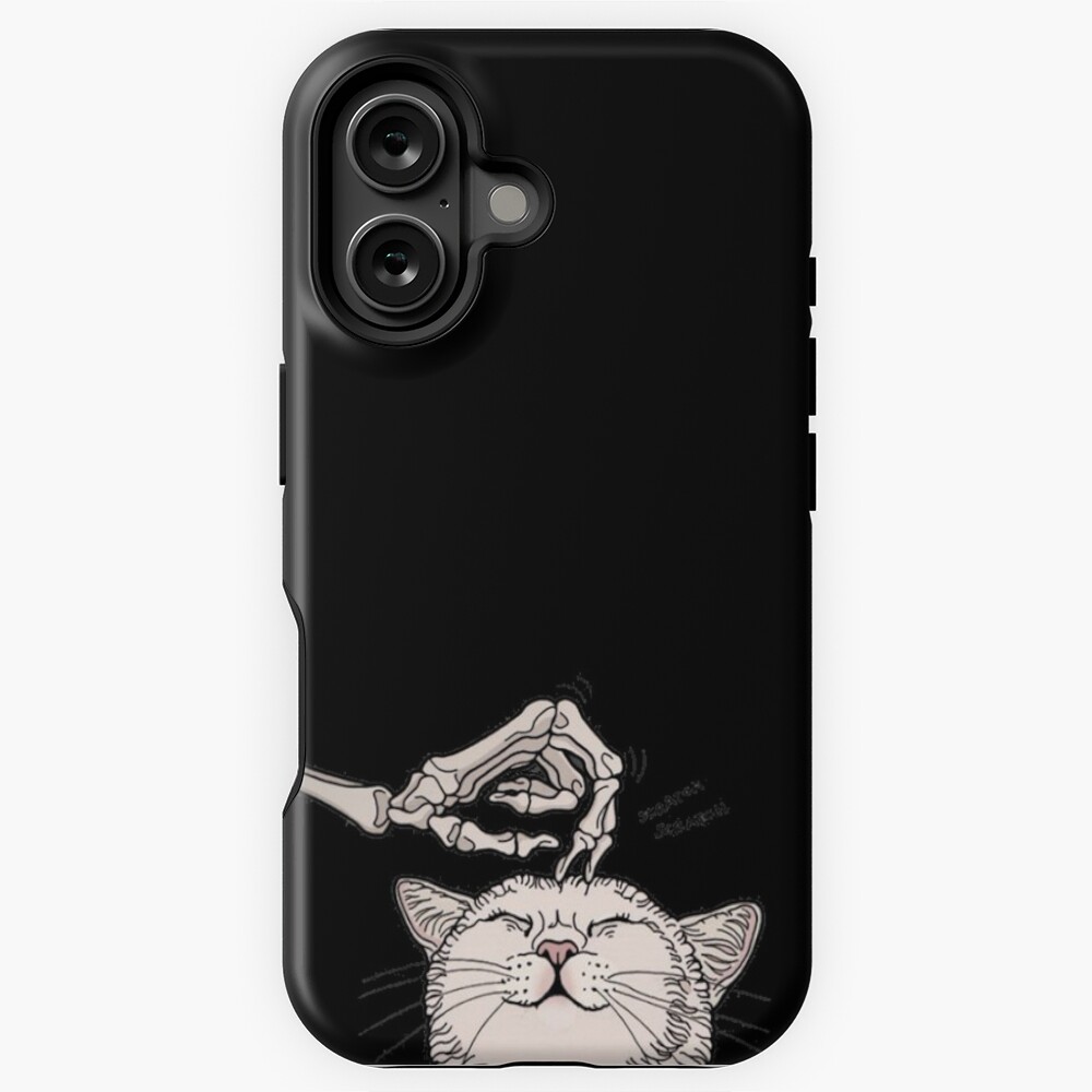 Petting my Cat iPhone Case