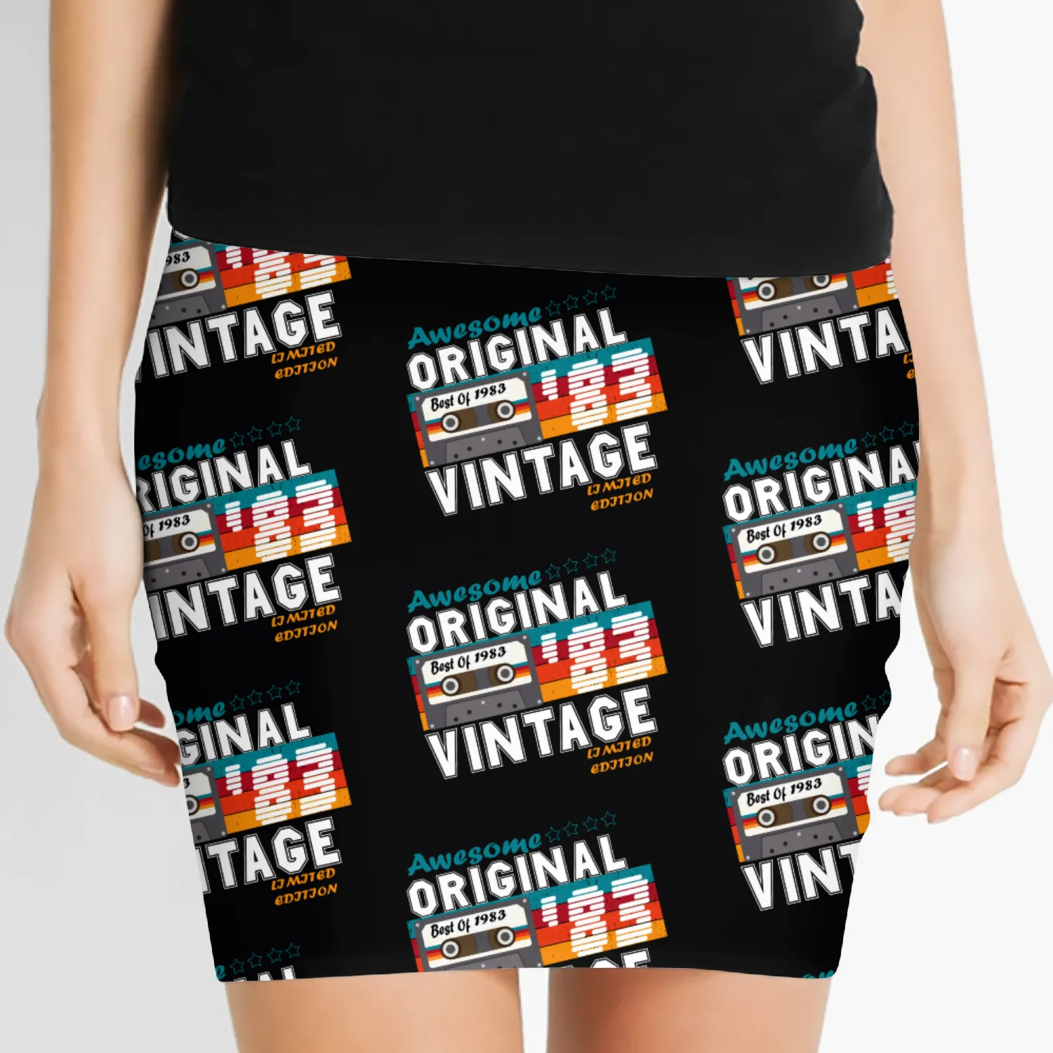 1983 Vintage Birthday Vintage Gift Retro Women's Mini Skirts