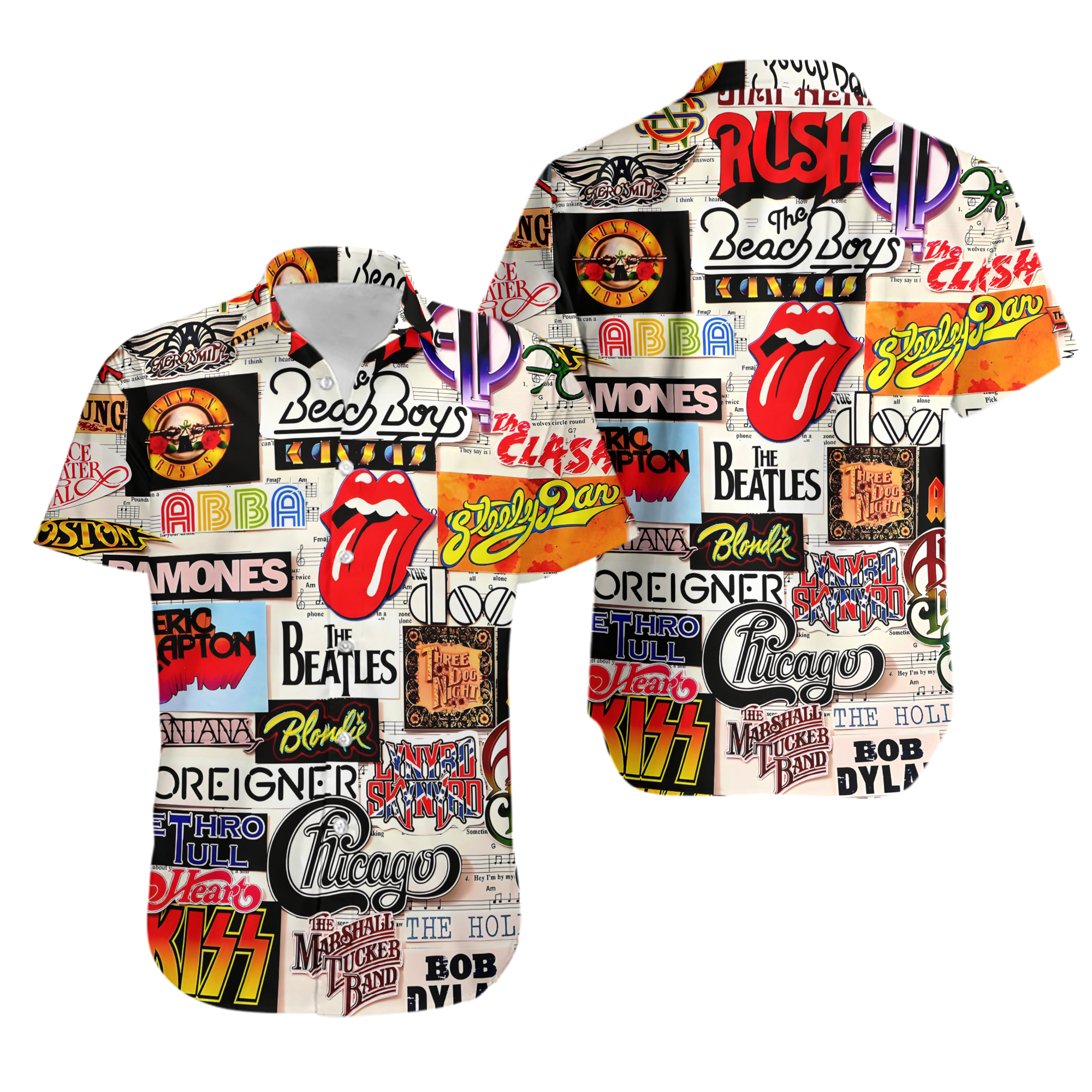 Classic Rock Band Unisex Hawaiian Shirt Best Gift Hot new new