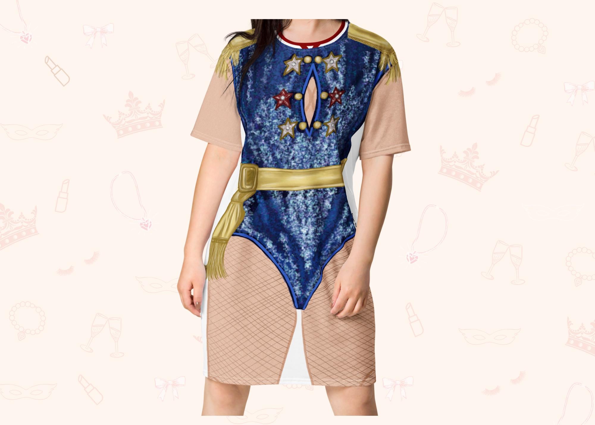 Marching Band T-Shirt Dress, Women's Dress Casual Loungewear