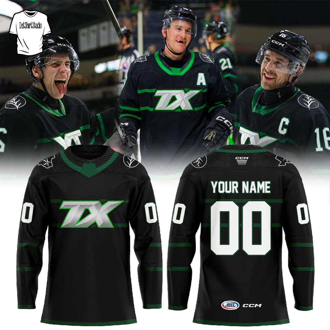 Texas Stars Dark Mode TX Edition Custom Name Jersey
