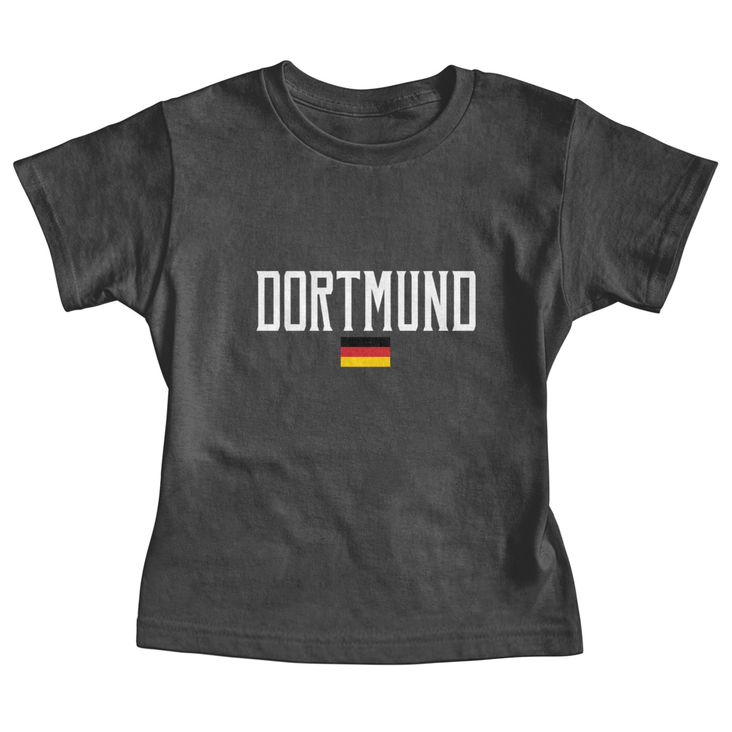 Dortmund Germany Flag White Text Baby Tees