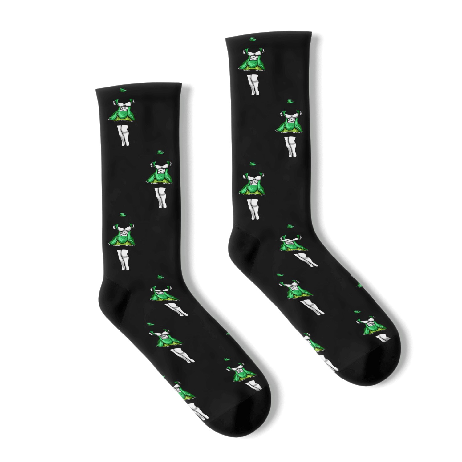 Womans Dress For St. Patricks Day Socks