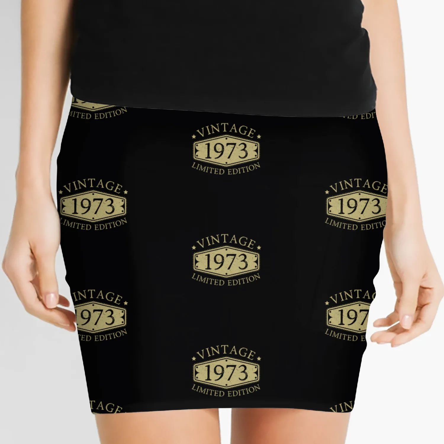 50 Years Vintage 1973 Retro 50th Birthday Women's Mini Skirts