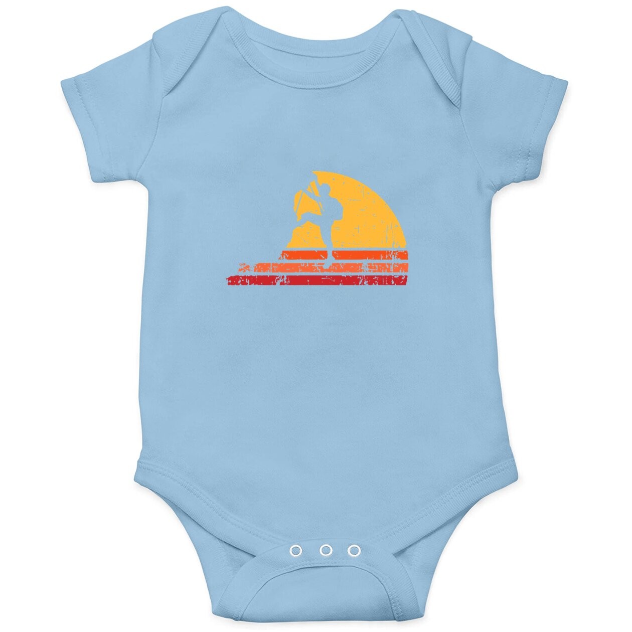 Retro Rock Climbing Vintage Climber Outdoor Climb Baby Bodysuit