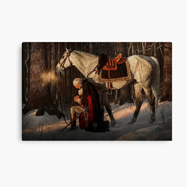 George Washington A Prayer at Valley Forge Canvas