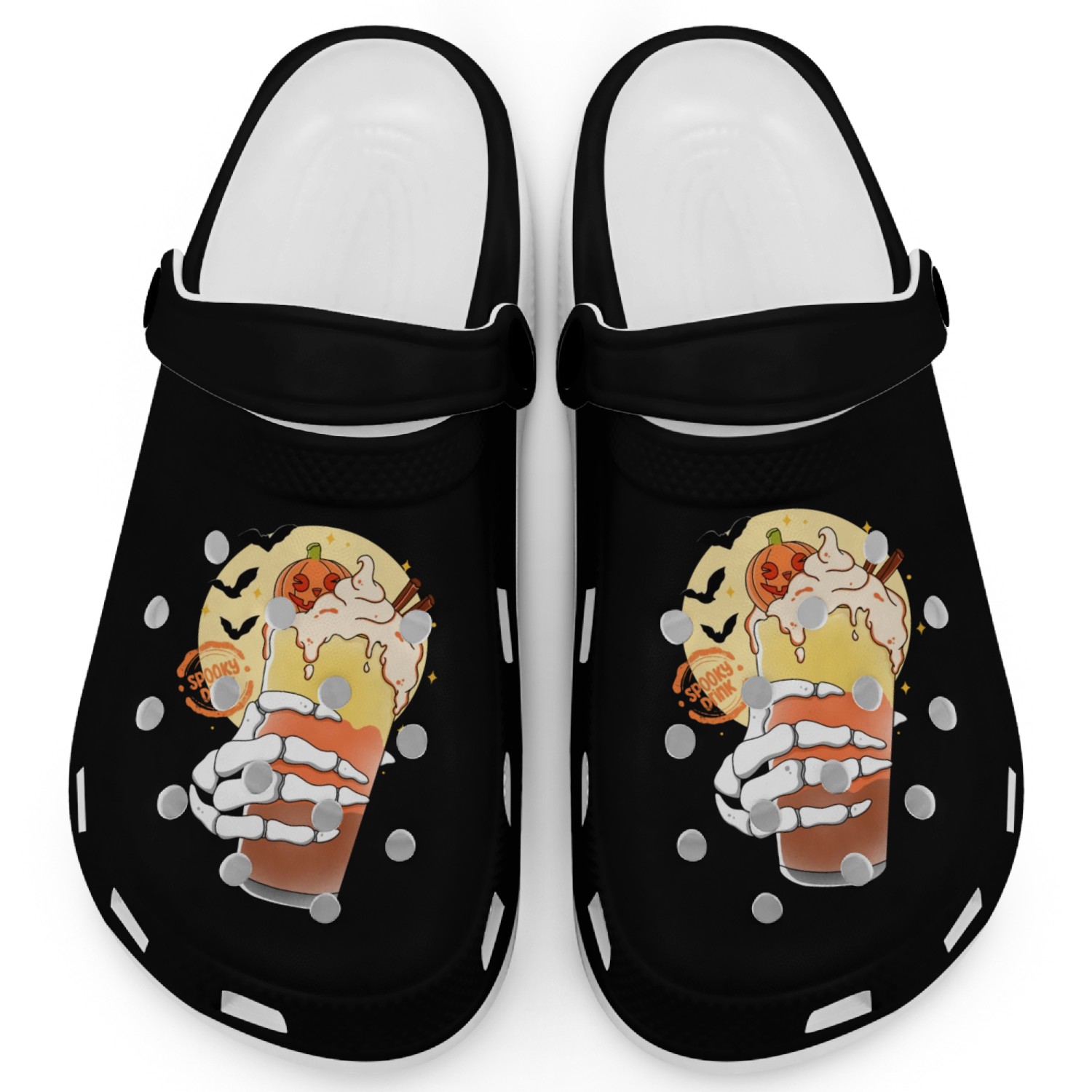 Halloween Spooky Drink Clogs