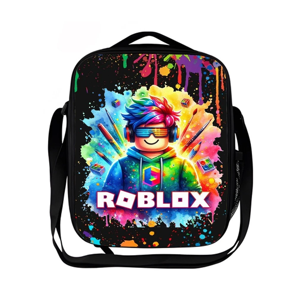 Roblox Kids Lunch Bag, School Picnic Bag