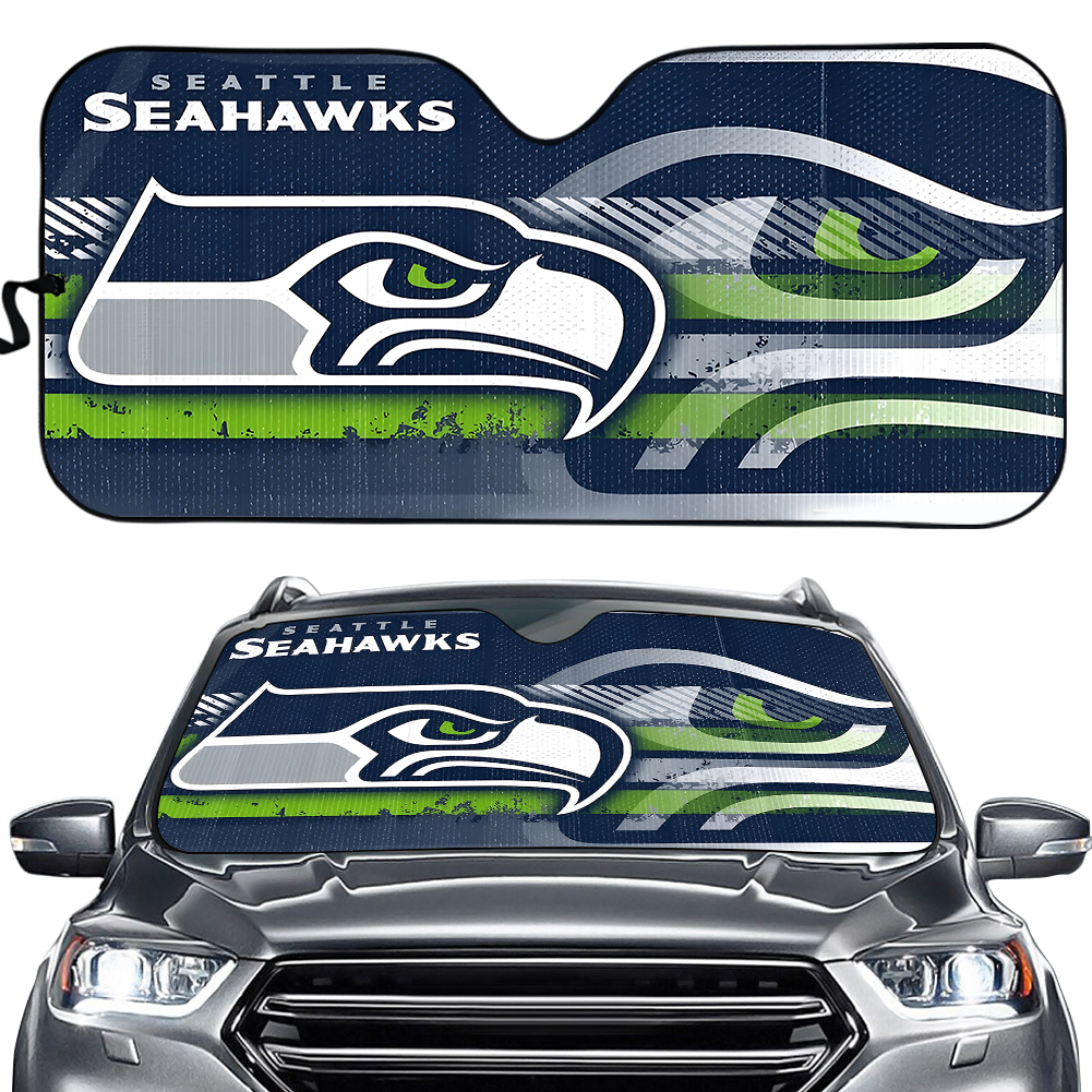 New football Seattle Seahawks Car Truck Windshield Folding Front Sun Shade Large Size