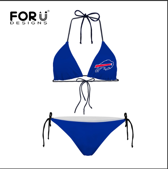 Buffalo Football Team Bills Summer Beach Women's Bikini Swimsuit