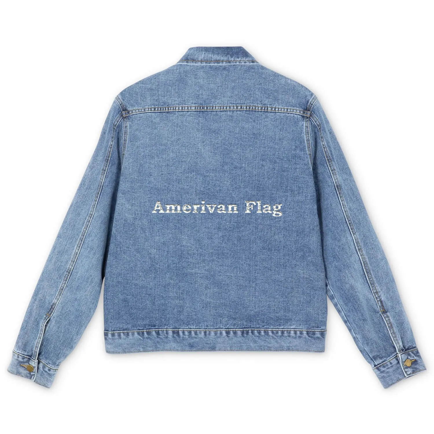 american flags Men's Denim Jackets simple design gift