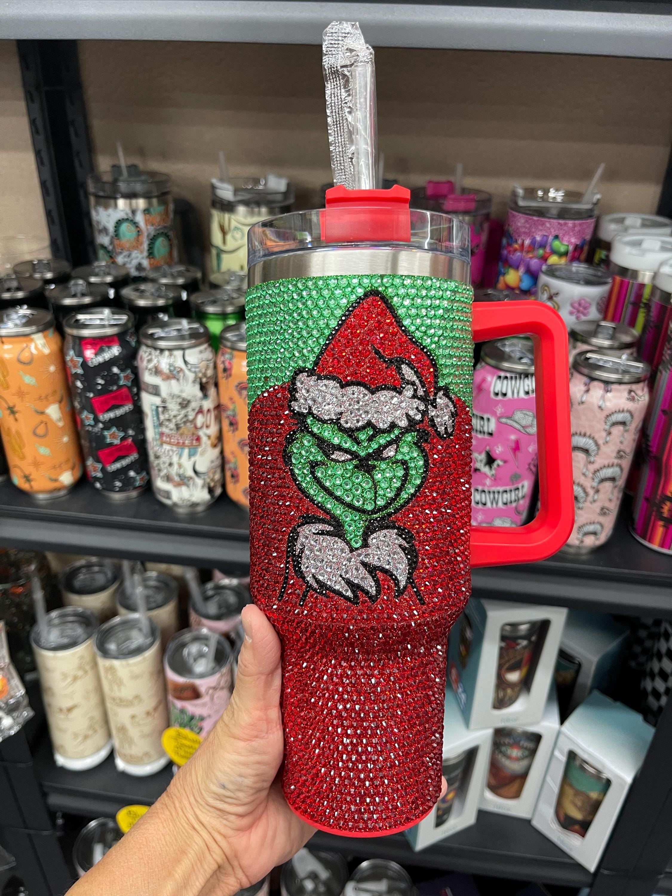 CHRISTMAS Rhinestone stainless steel 40oz TUMBLER