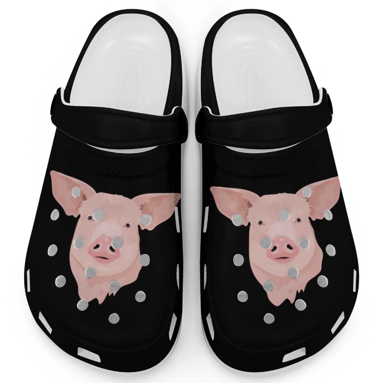 Pig Head Realistic Clogs