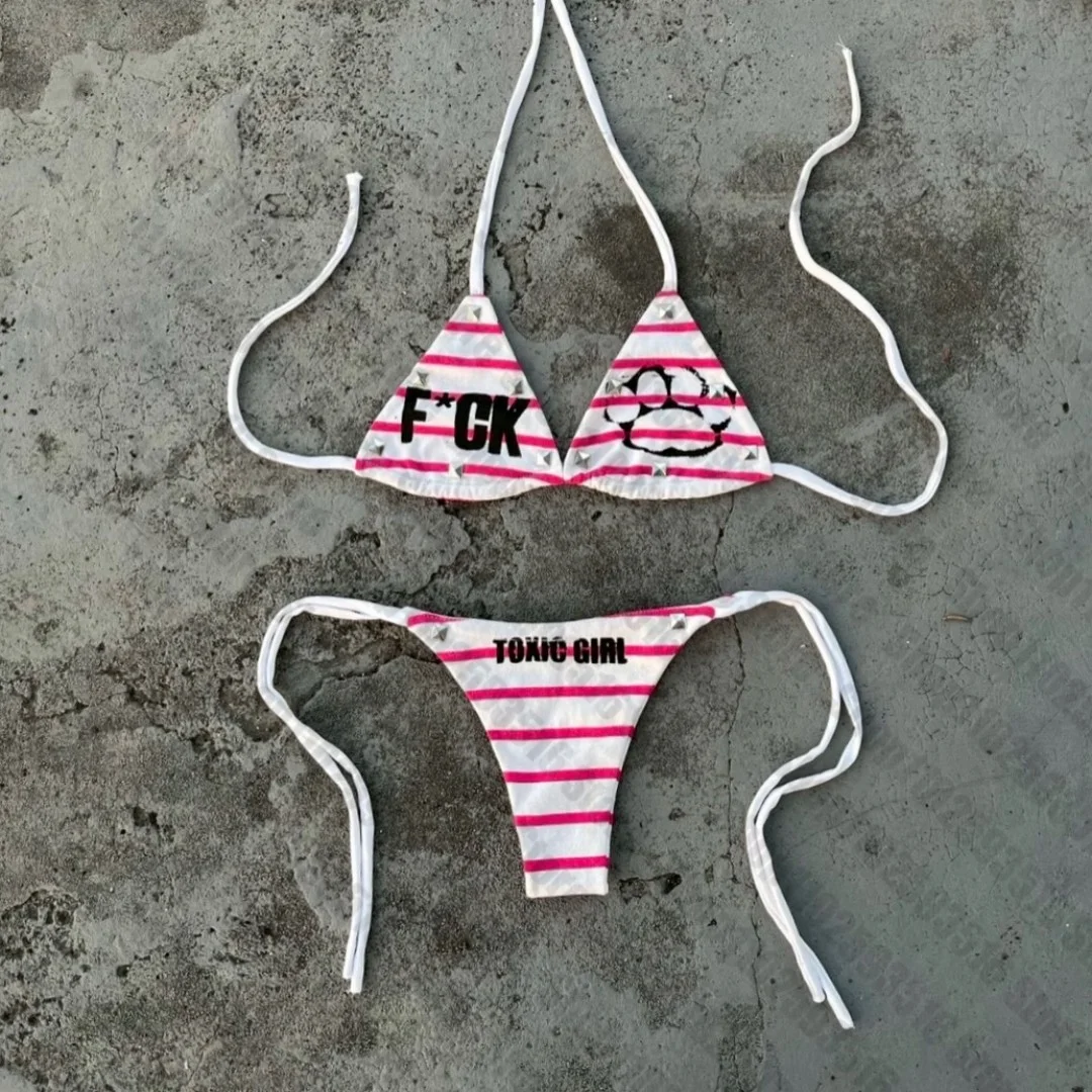 Women's Two-Piece Tankini Swimsuit Bikini Set for Beach and Swimwear