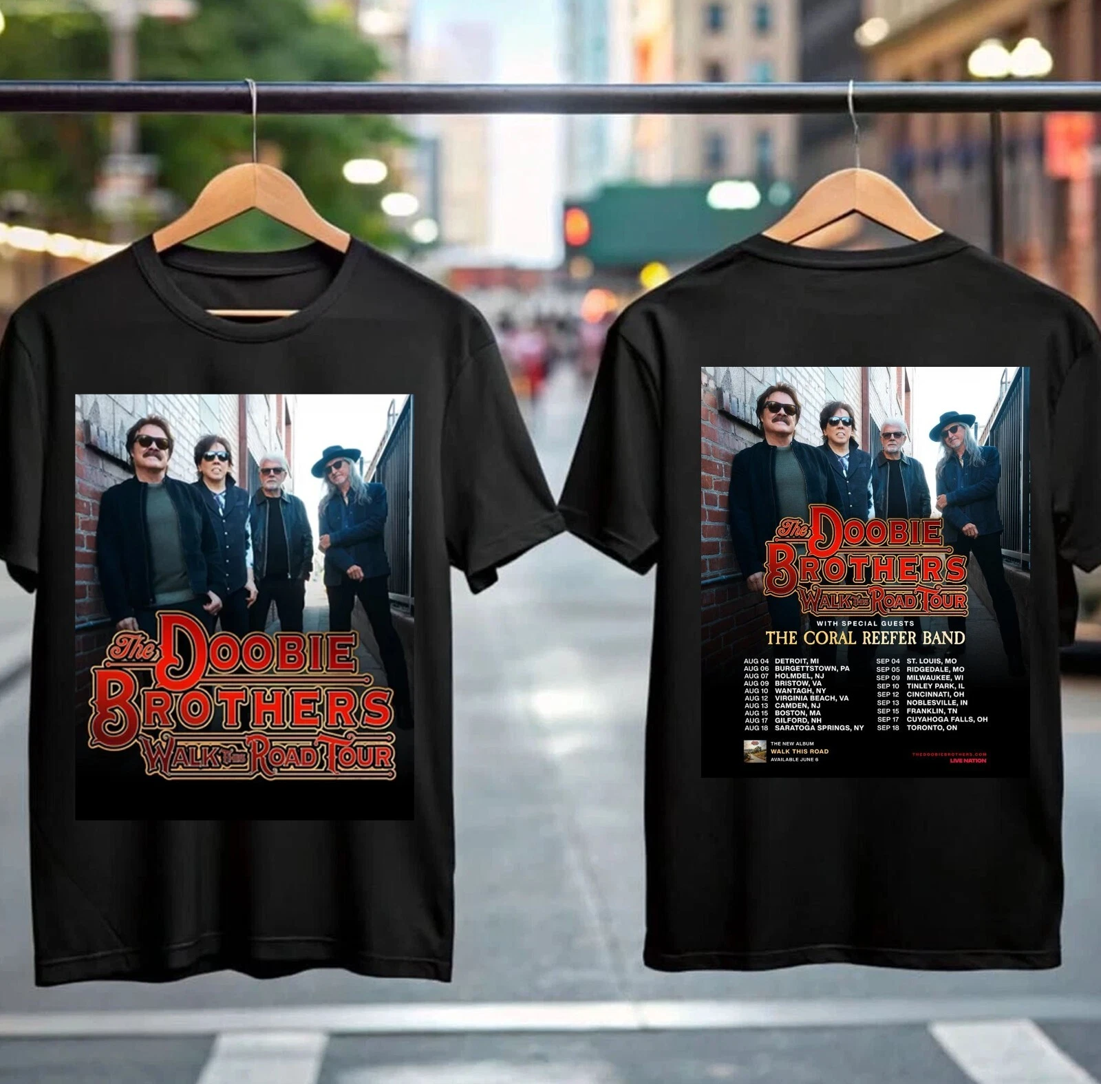 The Doobie Brothers Walk This Road Tour 2025 T shirt
