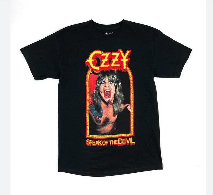 OZZY OSBOURNE 'SPEAK OF THE DEVIL' T-SHIRT 2 side
