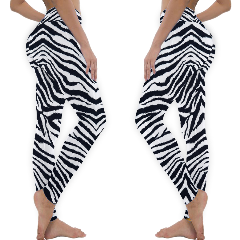 Zebra Leggings for Men, animal print leggings, black and white leggings for men