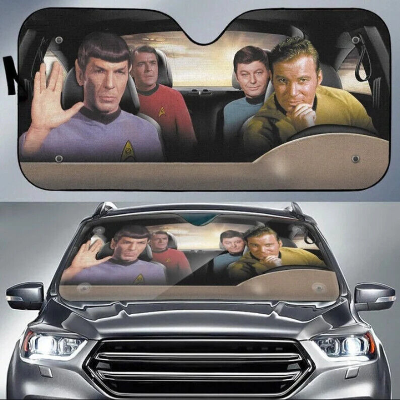 Funny Stars Trekk Driving Auto Car Sun Shades, Movie Car Accessories Windshield