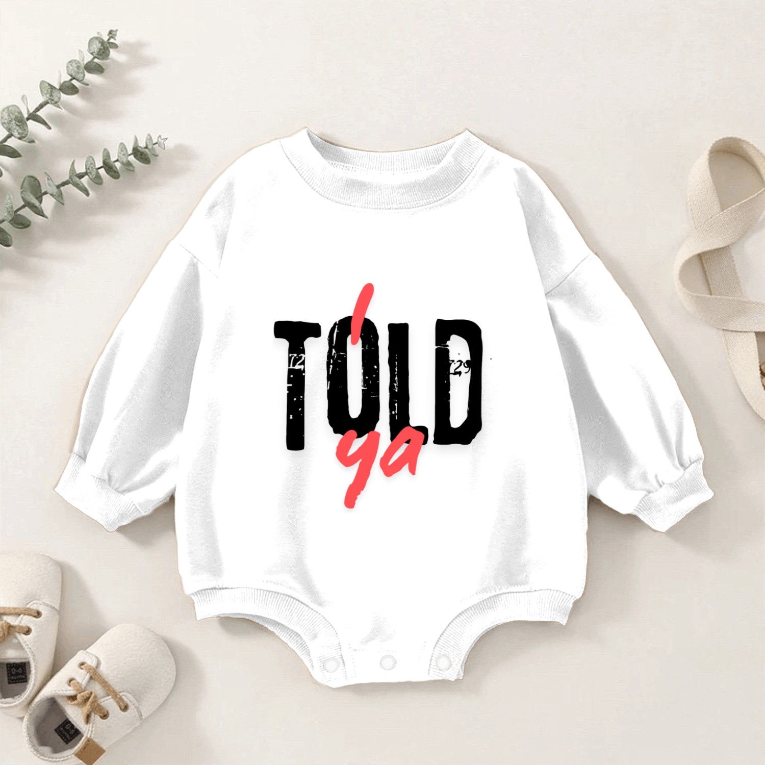 Empowering You Hand Lettered Design Baby Romper Sweatshirts