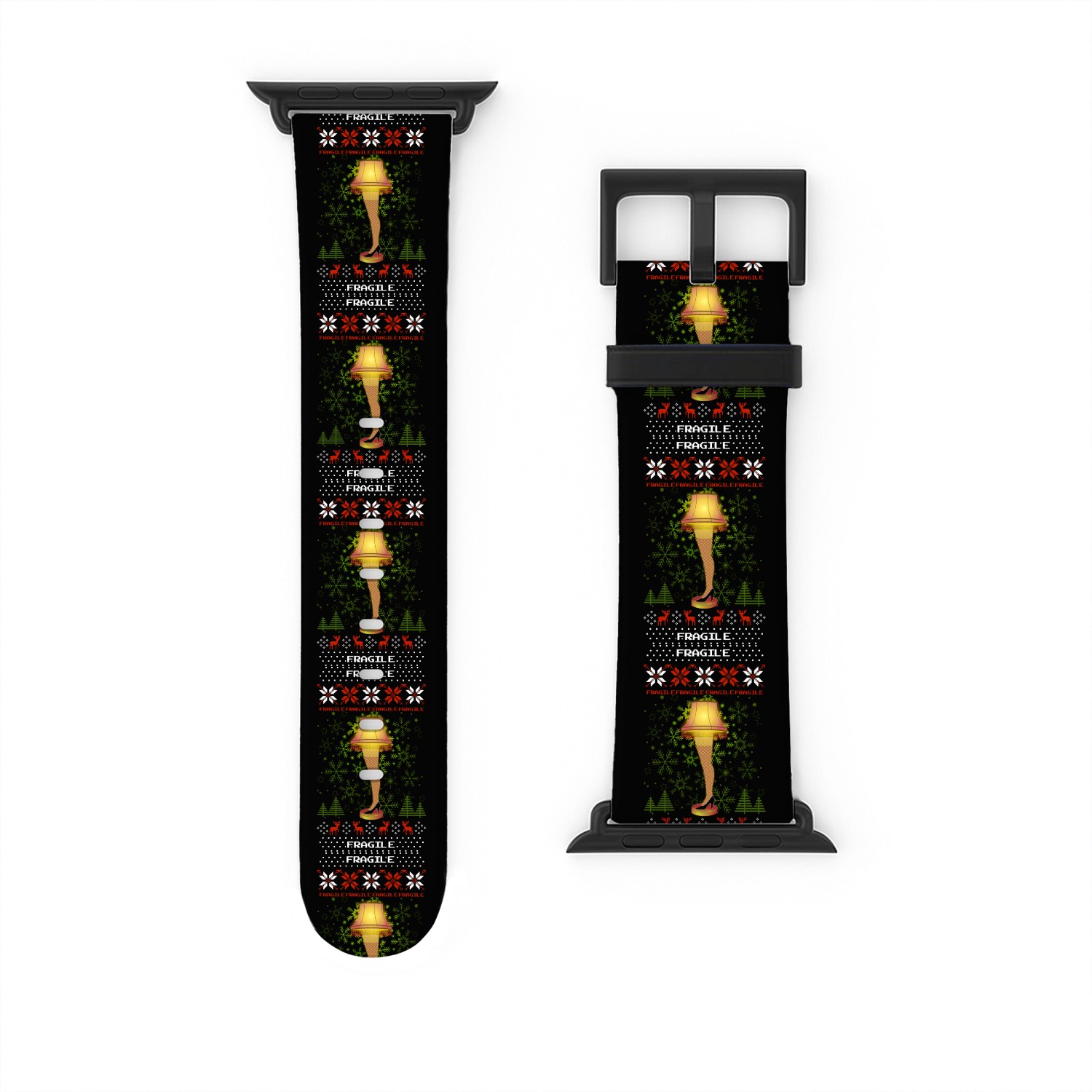 Christmas Leg Lamp Ugly Christmas Sweater Story Watch Bands For Apple Watch