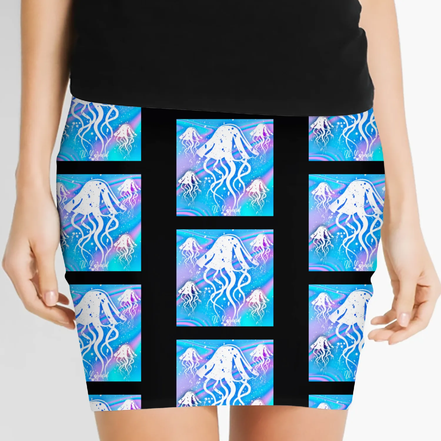 V-Legend: Fantasy Jellyfish Women's Mini Skirts