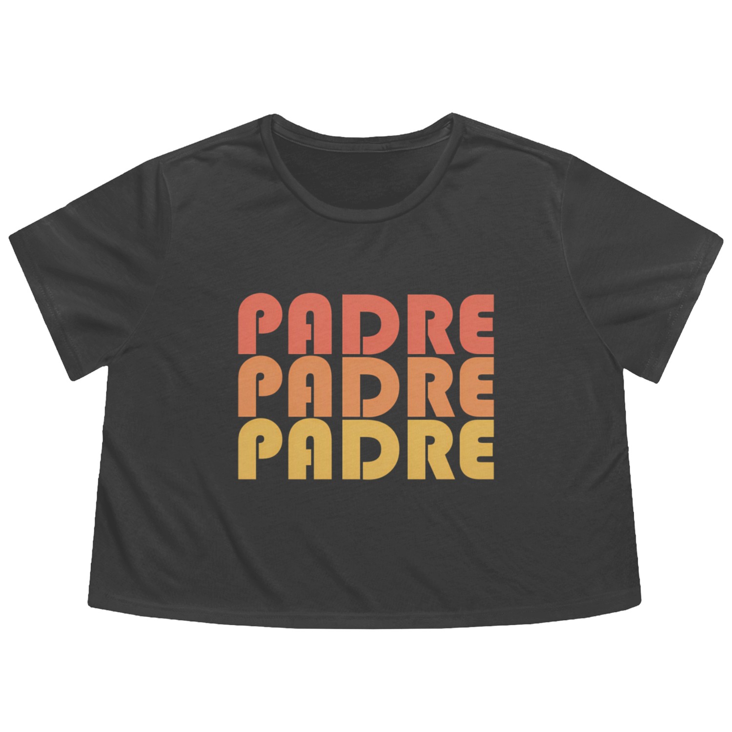 Padre Typography 1970S Flowy Cropped Tees