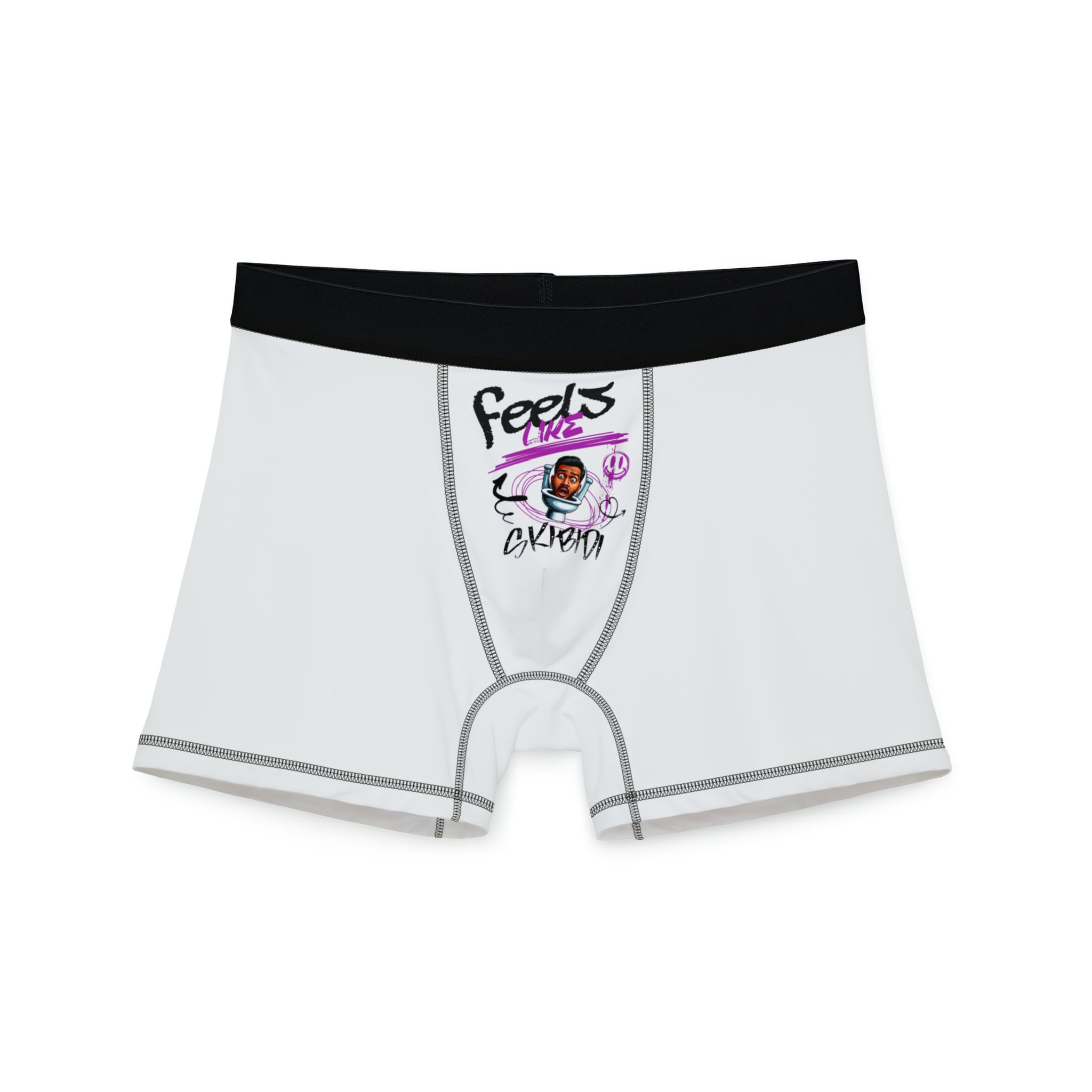 Feels Like Skibidi Men's Boxers, Funny Men's Boxers