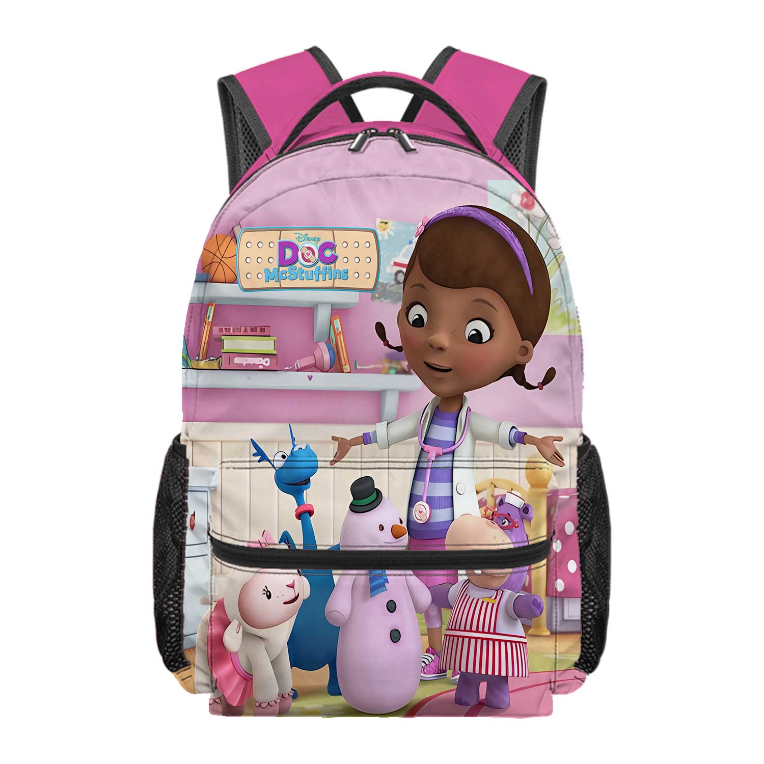 Doc McStuffins Kindergarten Backpack, Children School Bag, Toddler Bag for Fashion Kids Girls School Bookbags Gift