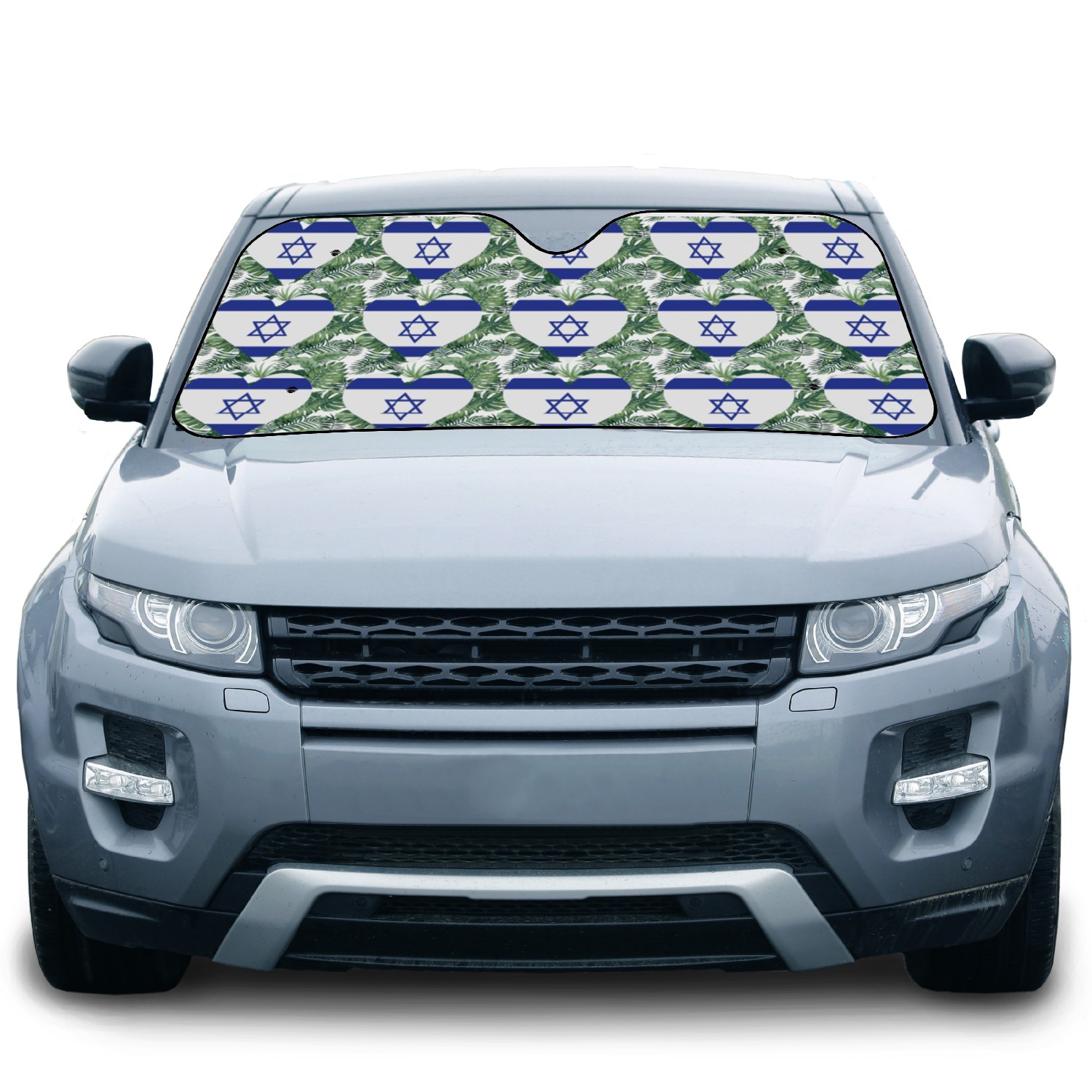 A Heart For Israel Car Sun Shades