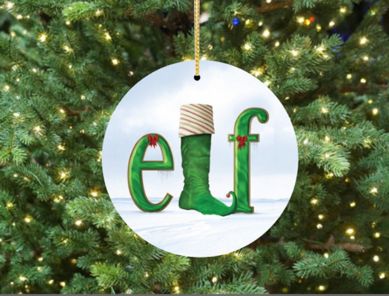 Elf - Broadway Ceramic Christmas Ornament