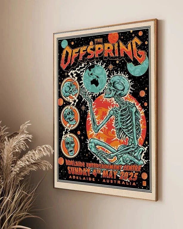 May 04 2025 Tour Adelaide Entertainment Centre Hindmarsh The Offspring Poster