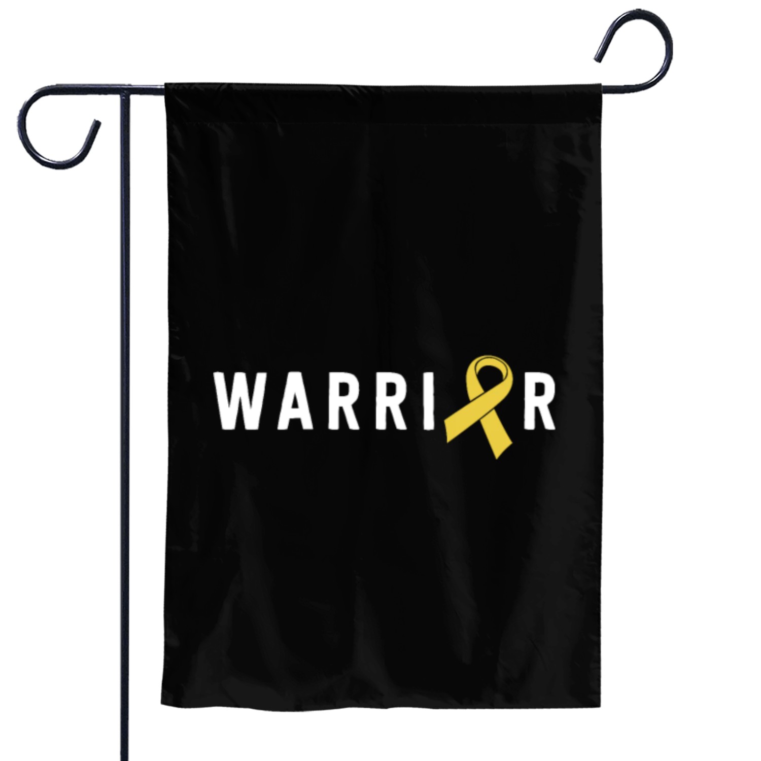 Childhood Cancer Warrior Boys Men Gold Ribbon Garden Flags