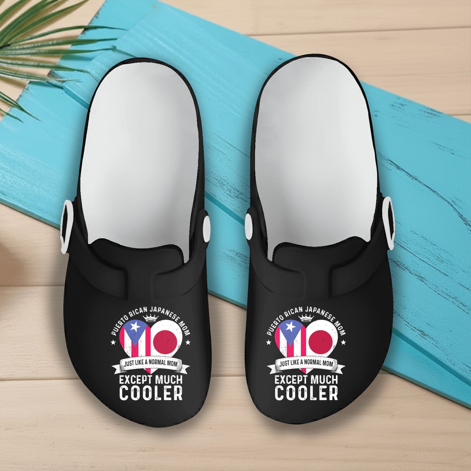 Puerto Rico Flag Japan Mom Mothers Day Women Mama Slip On Clogs