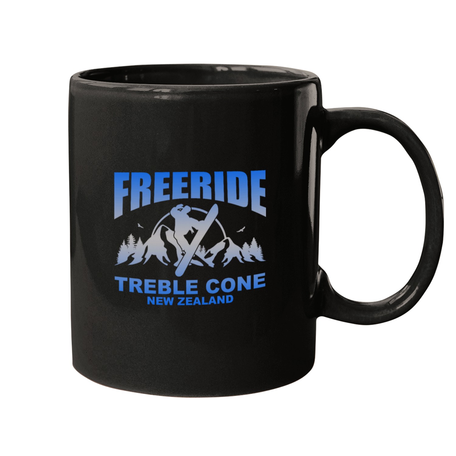 Freeride Snowboard Treble Cone New Zealand 1 Mugs