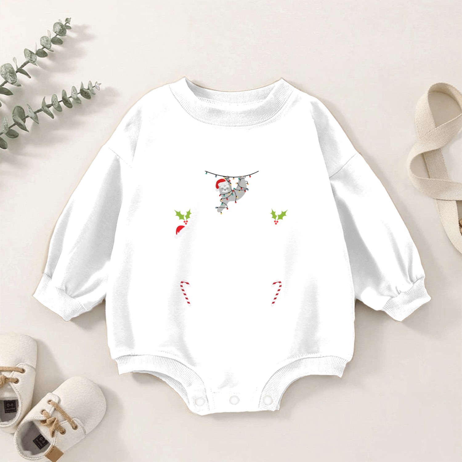 Christmas Pajamas Pajamas Sleep Baby Romper Sweatshirts