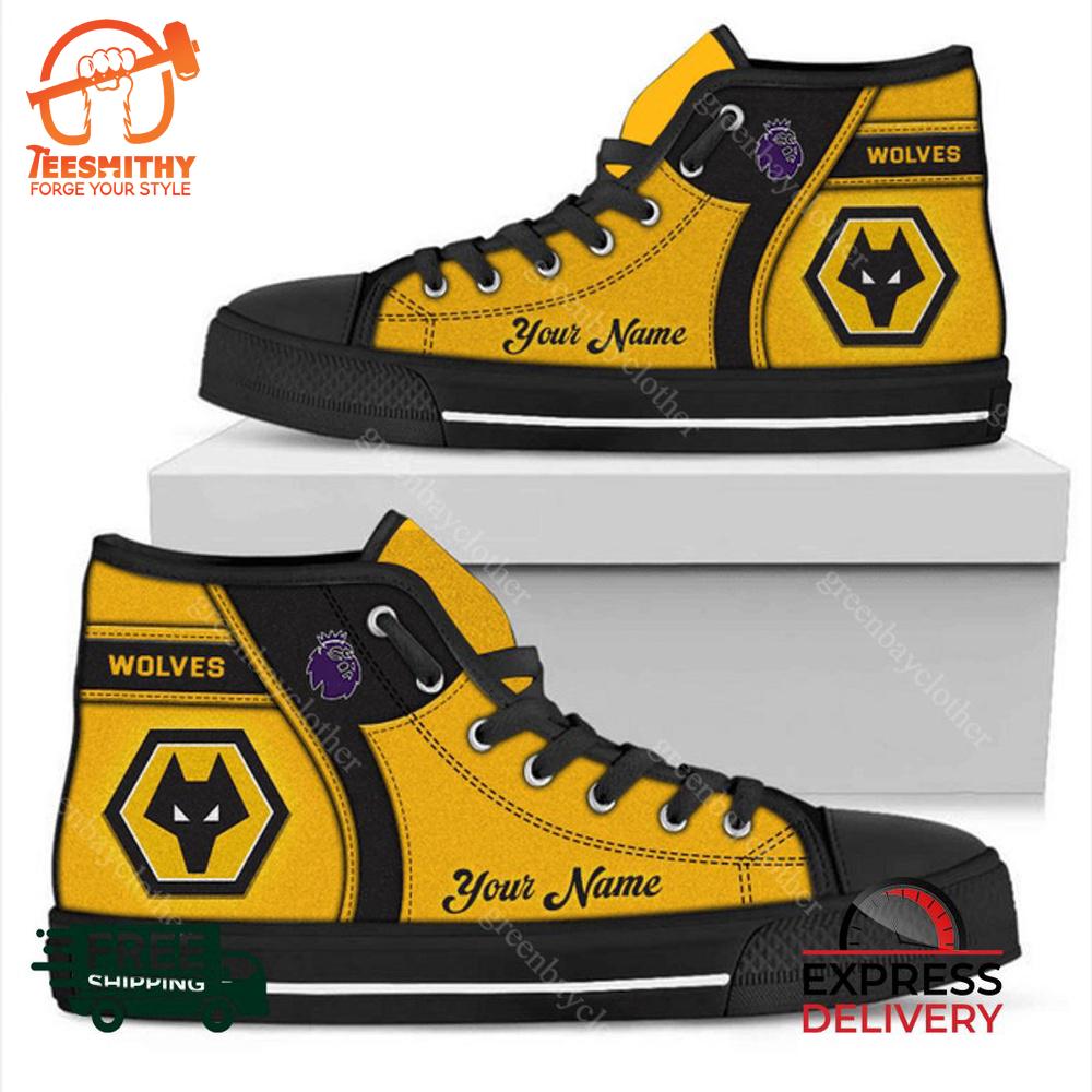 Wolverhampton Wanderers F.C Personalized High Top Canvas Shoes