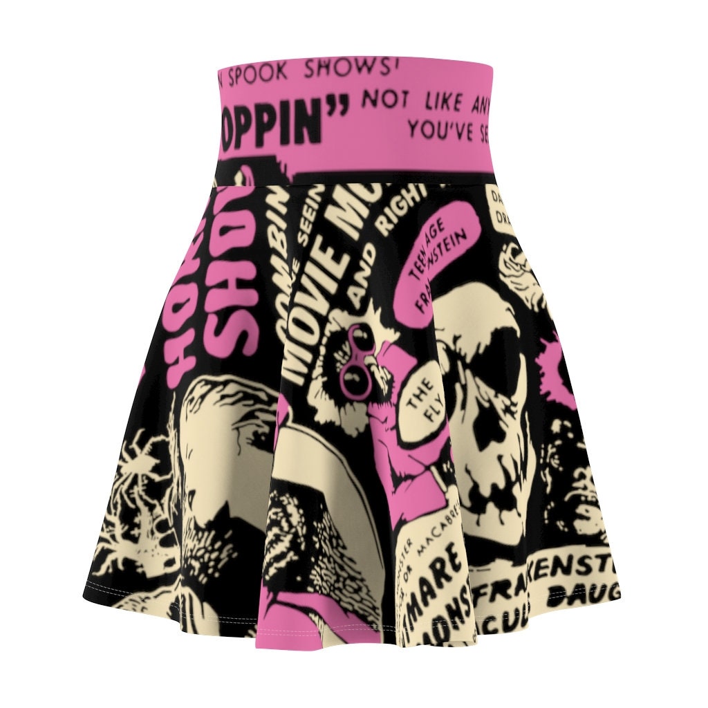 Women's Costume Skater Skirt Halloween Costume Vintage Horror