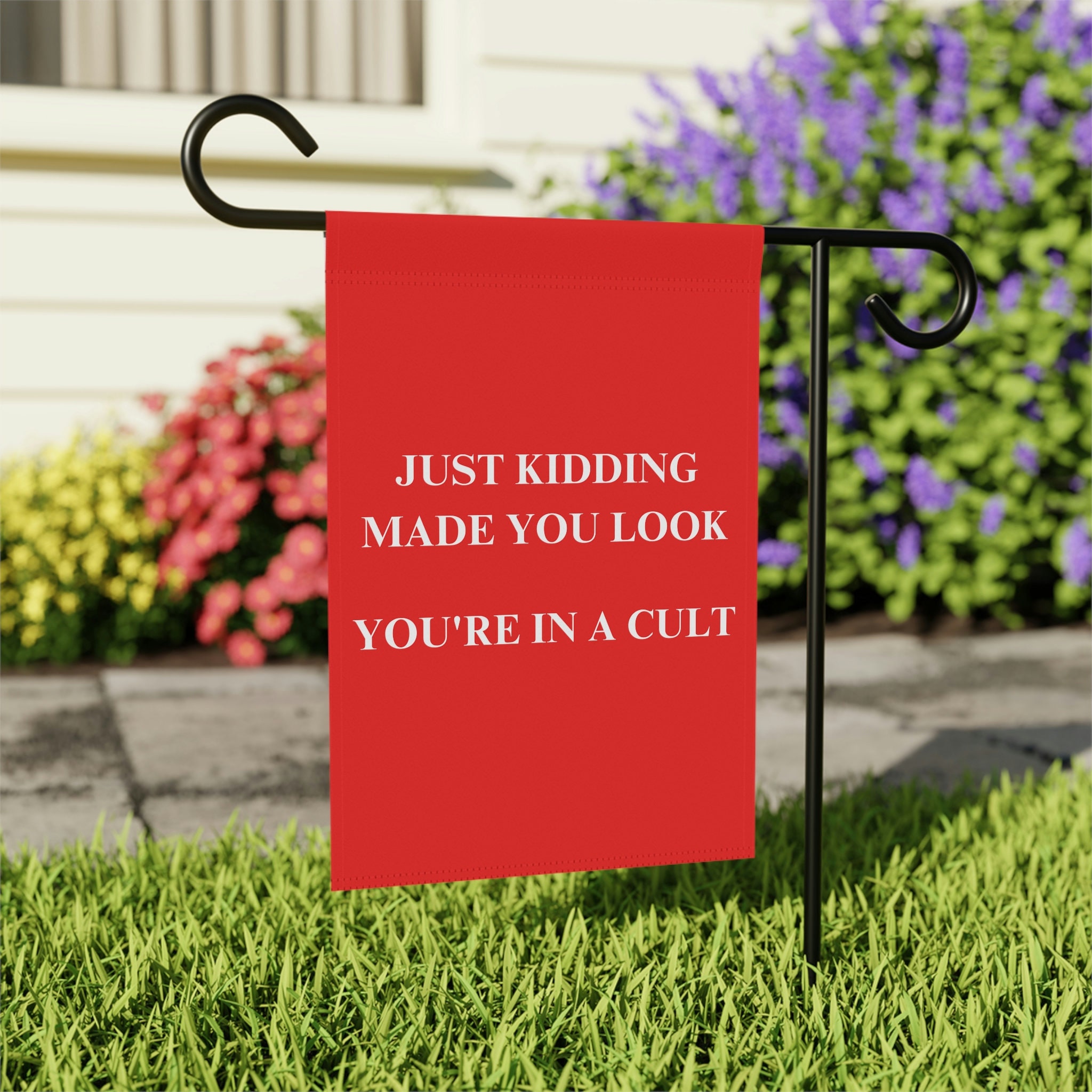 MAGA Is A Cult Yard Flag Liberal Democrat Lawn Sign Trump Criminal Pro Choice