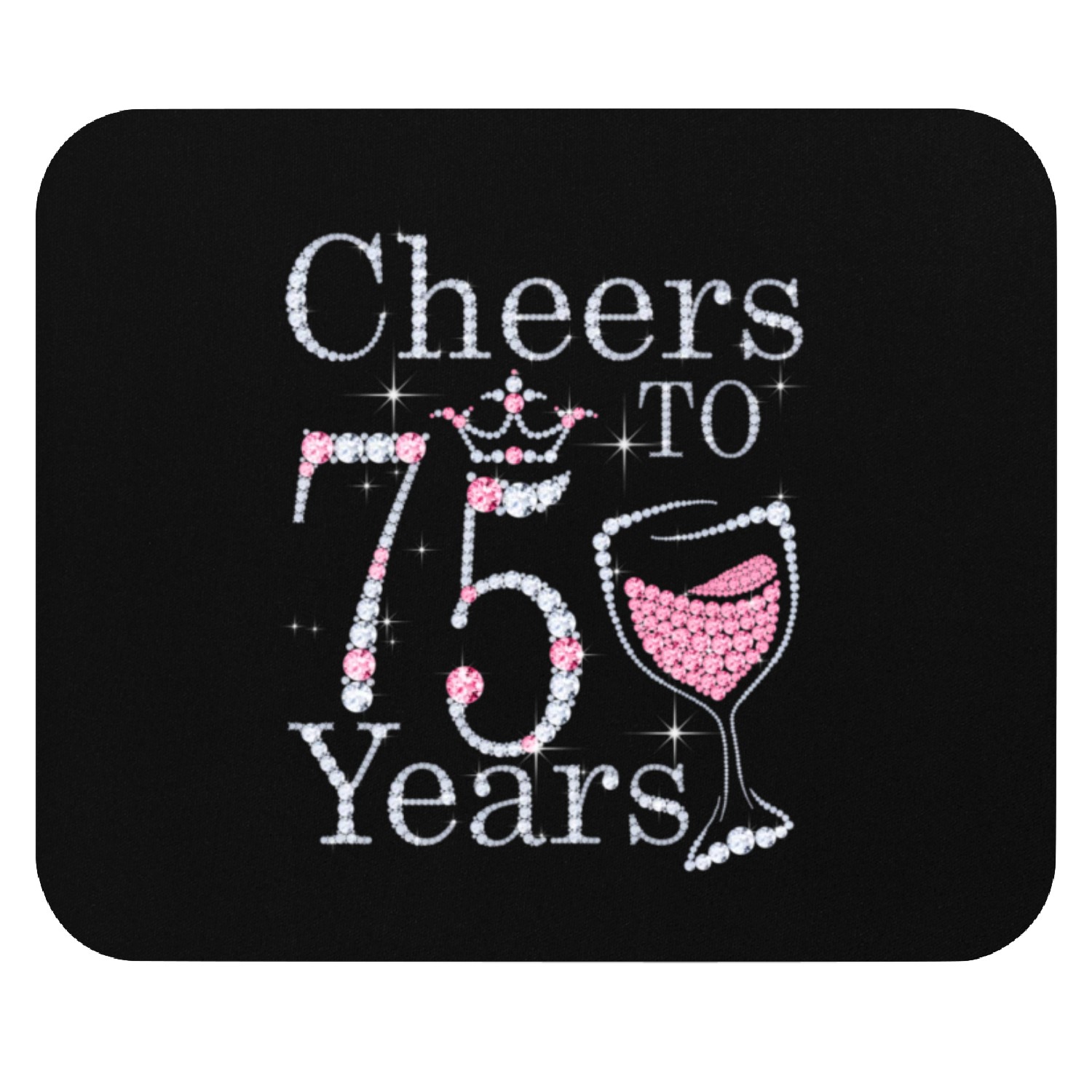 Cheers To 75 Years 1947 75Th Fors Mouse Pads