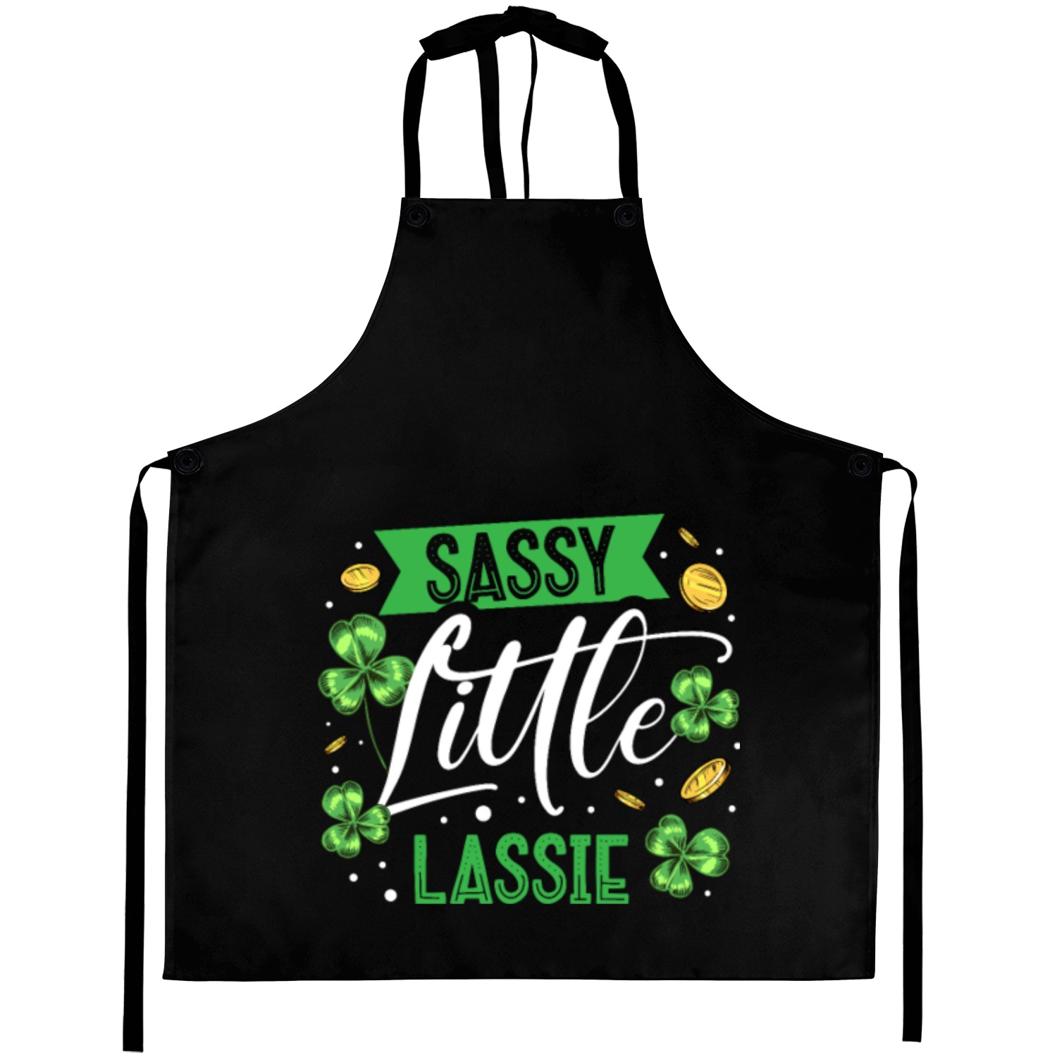 Sassy Little Lassie Irish Pride St. Patricks Day Aprons