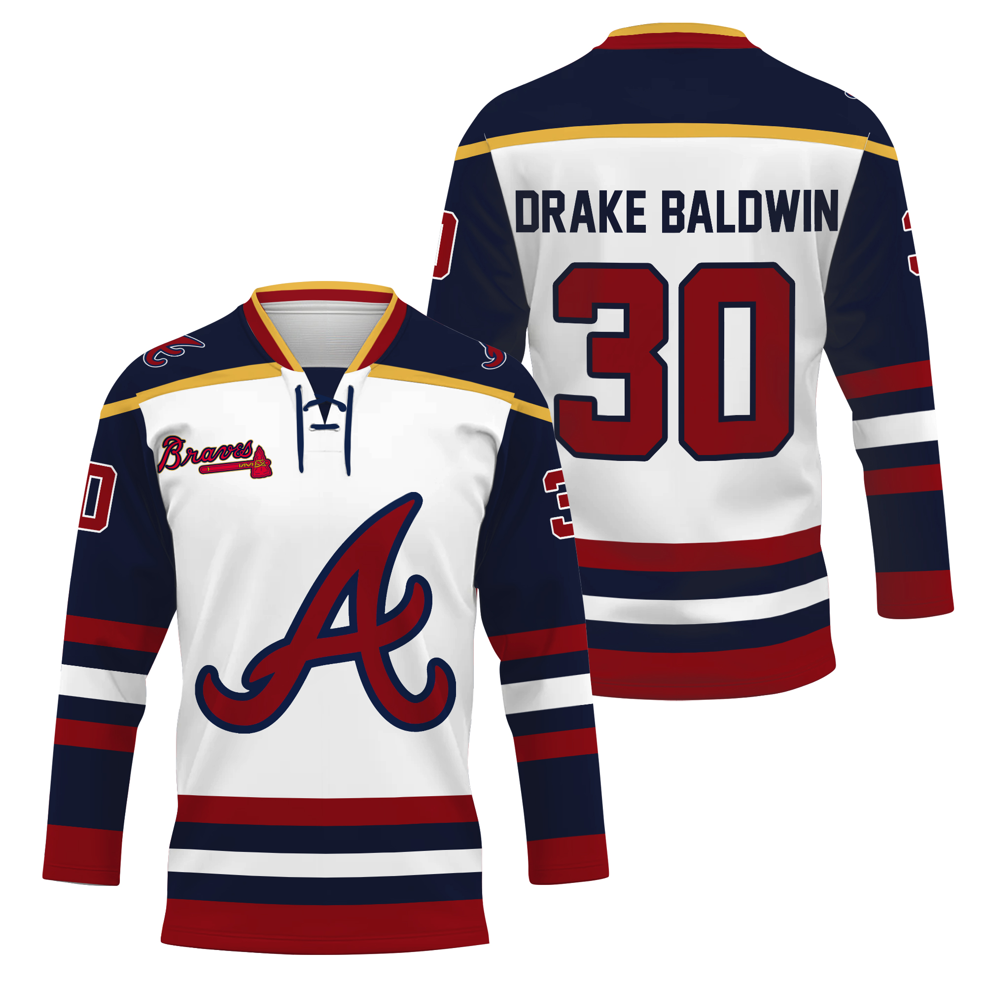 2026 Atlanta Braves Drake Baldwin Hockey Jersey