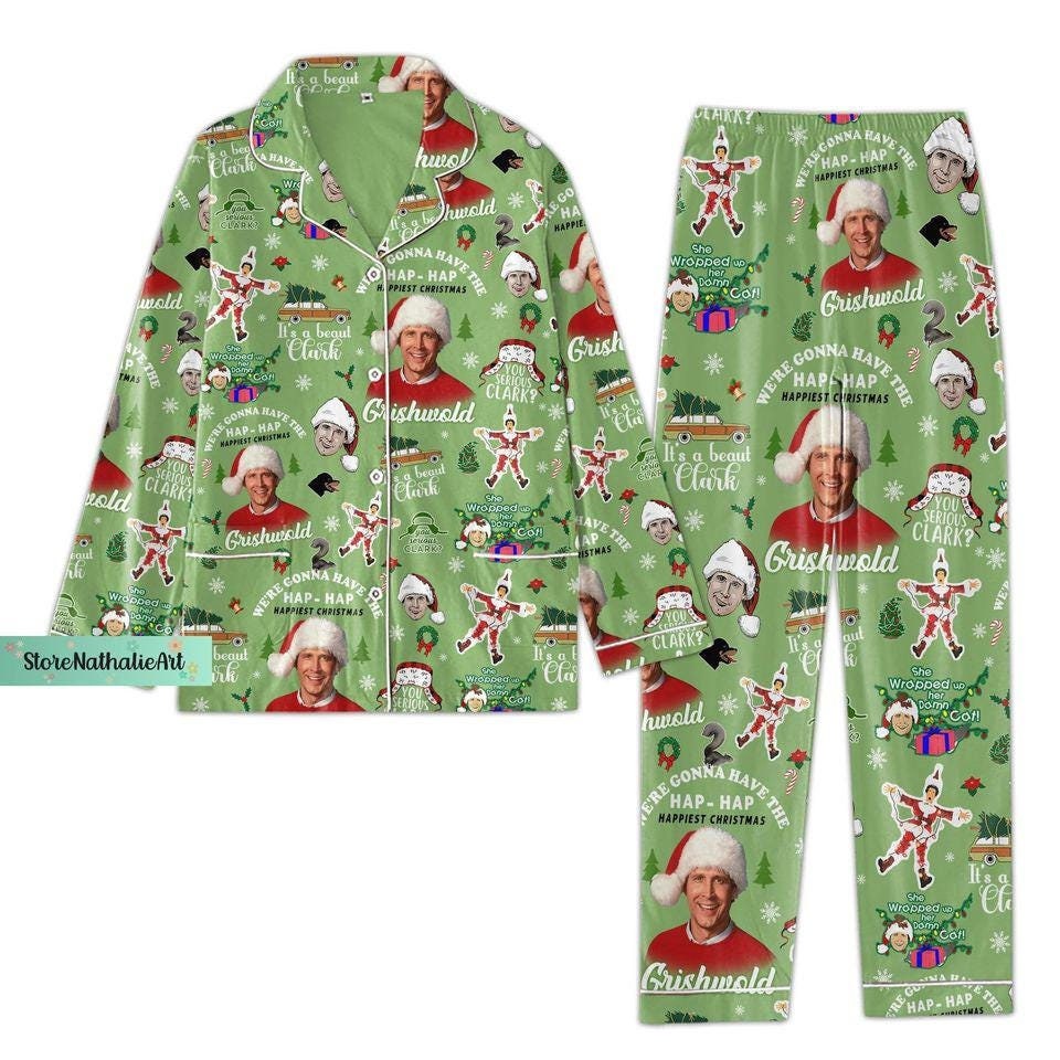 Christmas Griswold Pajamas, Griswold Pajamas Set, Griswold Womens Pajamas